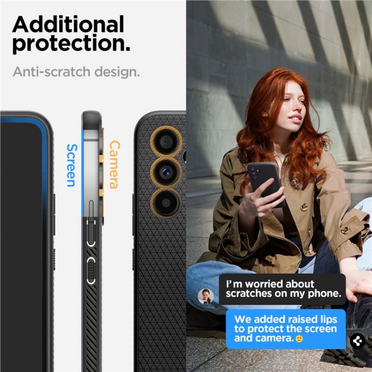 Θήκη Spigen Liquid Air για Samsung Galaxy A54 5G - ACS05885 - ΜΑΥΡΟ