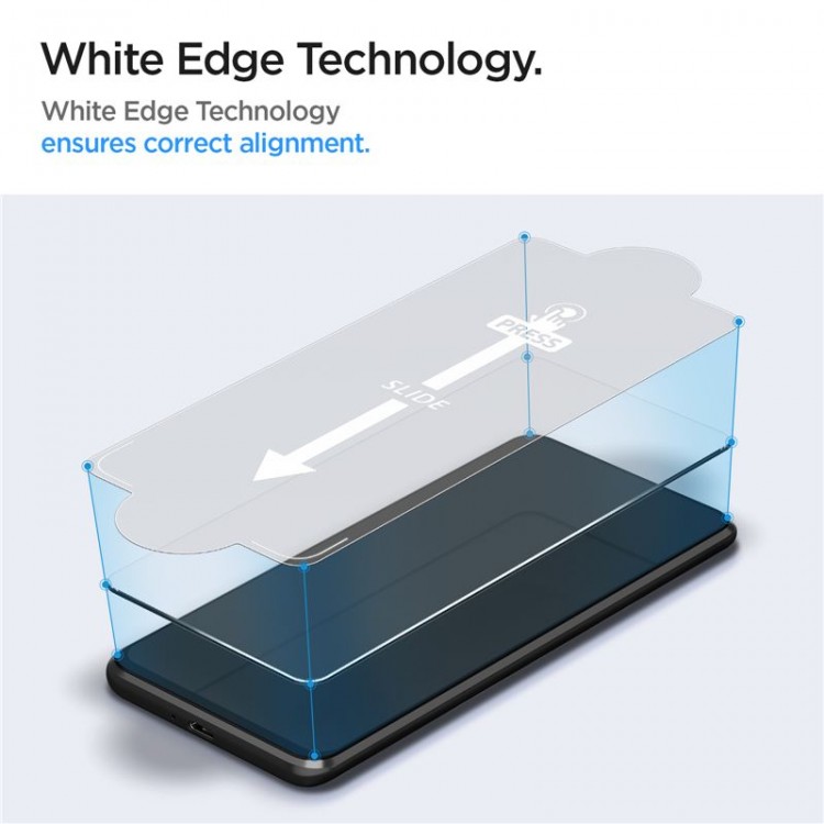 Spigen SGP Γυαλί προστασίας SLIM FC για SAMSUNG GALAXY A34 5G - ΔΙΑΦΑΝΟ - 2 ΤΕΜ - AGL05967