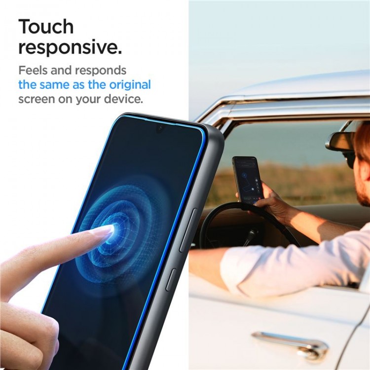 Spigen SGP Γυαλί προστασίας SLIM FC για SAMSUNG GALAXY A34 5G - ΔΙΑΦΑΝΟ - 2 ΤΕΜ - AGL05967
