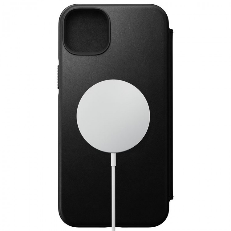 Θήκη Nomad Leather MagSafe Folio για Apple iPhone 14 Plus 6.7 2022/15 PLUS 6.7 2023 - ΜΑΥΡΟ - NM01282785
