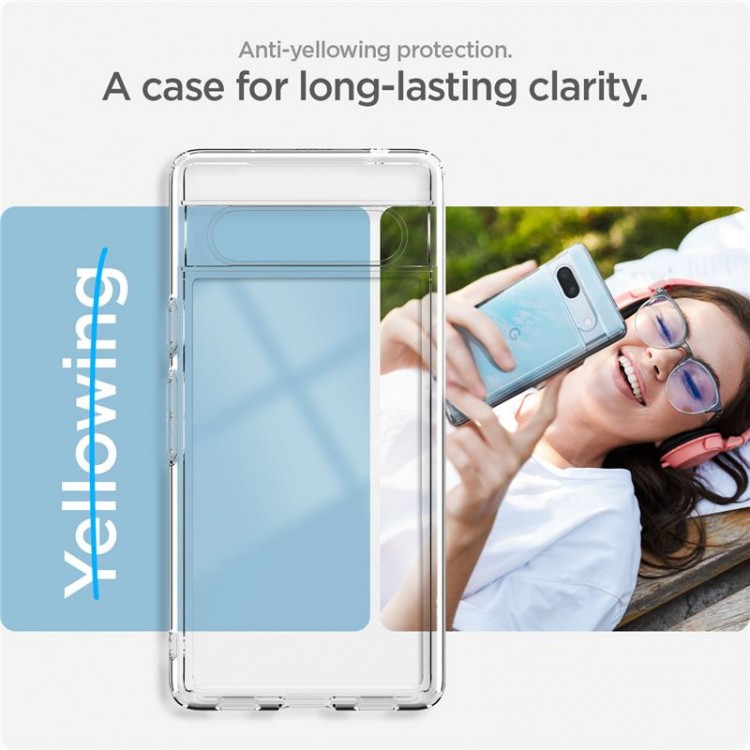 Θήκη Spigen SGP ULTRA HYBRID για GOOGLE PIXEL 7A - ΔΙΑΦΑΝΟ - ACS05817