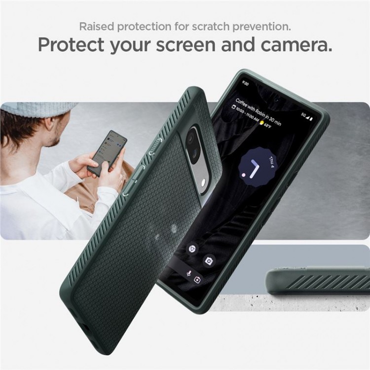 Θήκη SPIGEN SGP Liquid Air για GOOGLE PIXEL 7A - ΠΡΑΣΙΝΟ - ACS06094