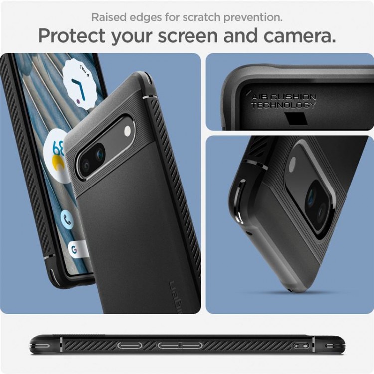 Θήκη Spigen SGP Ultra Rugged Armor για GOOGLE PIXEL 7A - ΜΑΥΡΗ - ACS05816