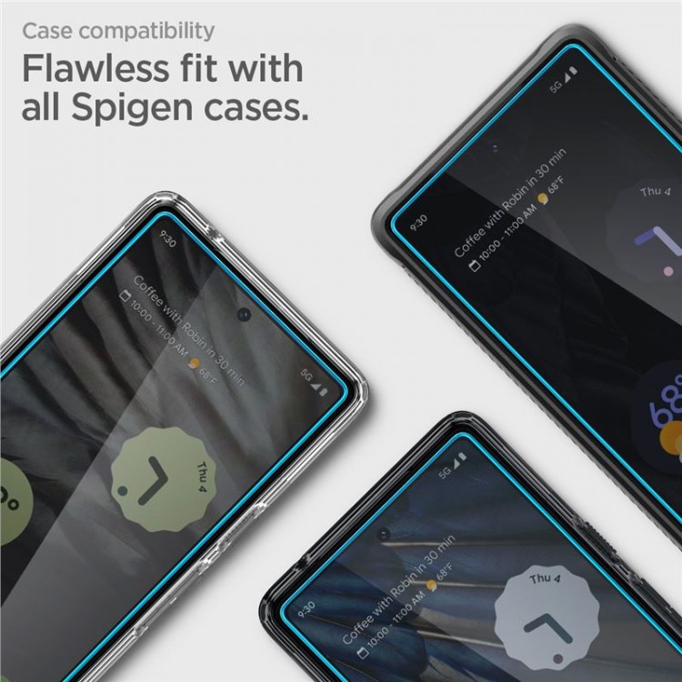 Spigen SGP Γυαλί προστασίας ALM GLAS.tR SLIM FC για GOOGLE PIXEL 7A - ΔΙΑΦΑΝΟ - 2 ΤΕΜ - AGL05968