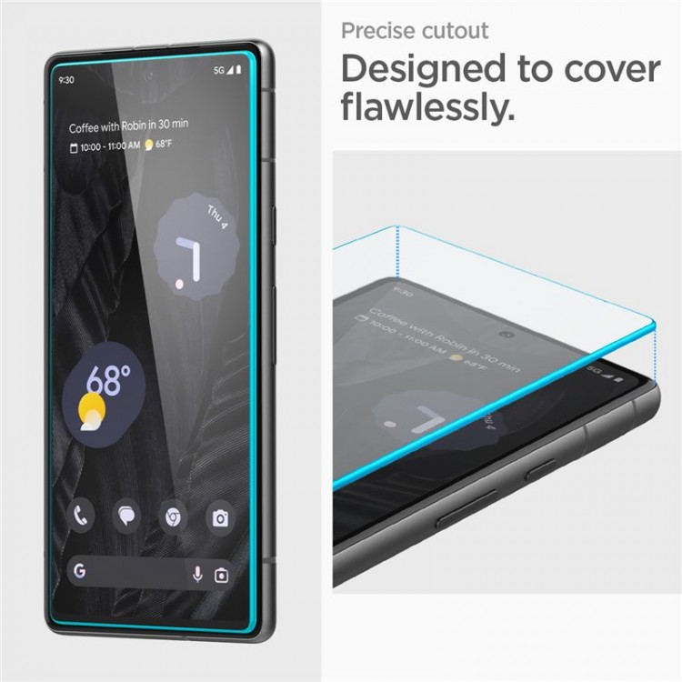 Spigen SGP Γυαλί προστασίας ALM GLAS.tR SLIM FC για GOOGLE PIXEL 7A - ΔΙΑΦΑΝΟ - 2 ΤΕΜ - AGL05968
