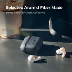 Θήκη Pitaka MagEZ MagSafe συμβατή με Apple AirPods Pro / PRO 2 - ΜΑΥΡΟ ΓΚΡΙ - APM7001