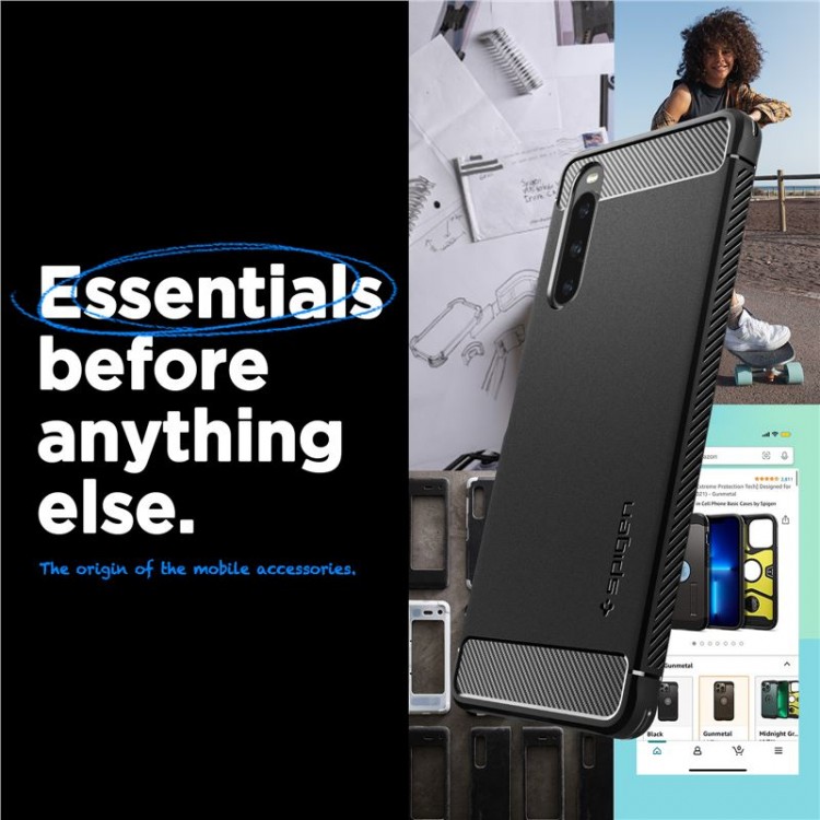 Θήκη SPIGEN SGP Ultra Rugged Armor για SONY XPERIA 10 V 2023 - MAYΡΗ - ACS06202