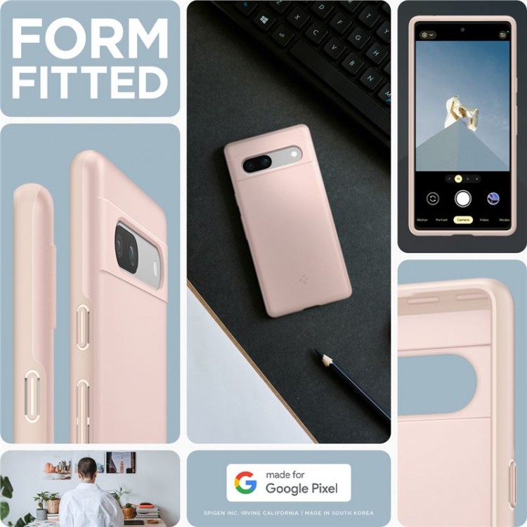 Θήκη SPIGEN SGP Thin Fit για GOOGLE PIXEL 7A - ΡΟΖ - ACS06095