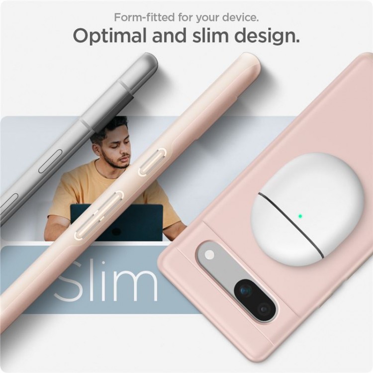 Θήκη SPIGEN SGP Thin Fit για GOOGLE PIXEL 7A - ΡΟΖ - ACS06095