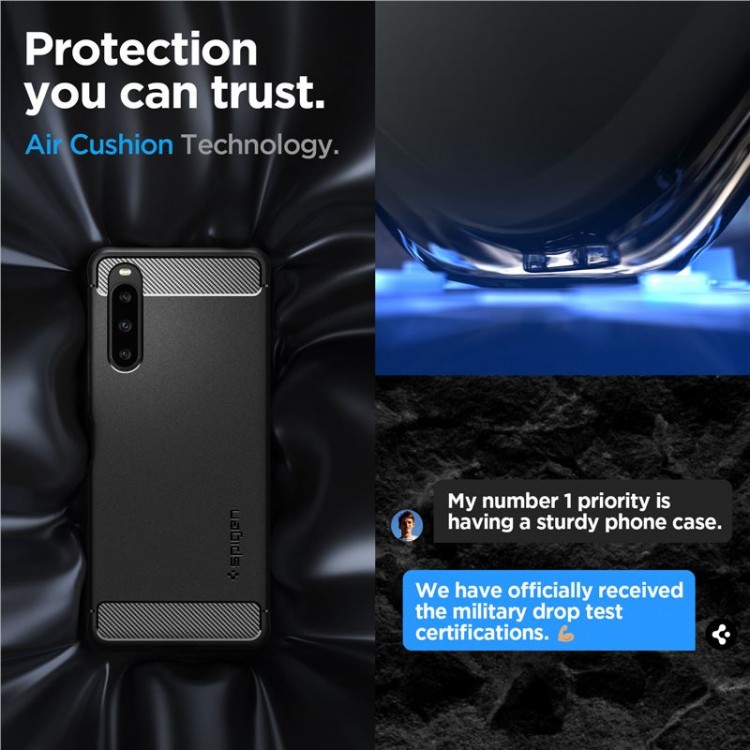 Θήκη SPIGEN SGP Ultra Rugged Armor για SONY XPERIA 1 V 2023 - MAYΡΗ - ACS06204