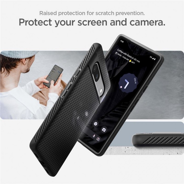 Θήκη SPIGEN SGP Liquid Air για GOOGLE PIXEL 7A - ΜΑΥΡΟ - ACS05815
