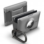Spigen SGP RFID Wallet S πορτοφόλι κλιπ καρτών με μπρελόκ για Apple AirTag - ΓΡΑΦΙΤΗΣ - AHP04276