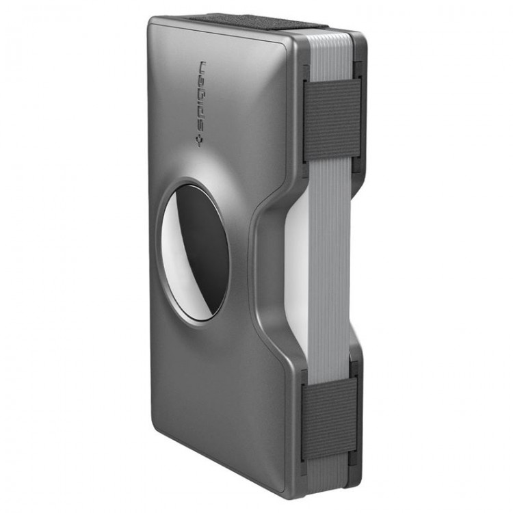 Spigen SGP RFID Wallet S πορτοφόλι κλιπ καρτών για Apple AirTag - ΓΡΑΦΙΤΗΣ - AMP02303