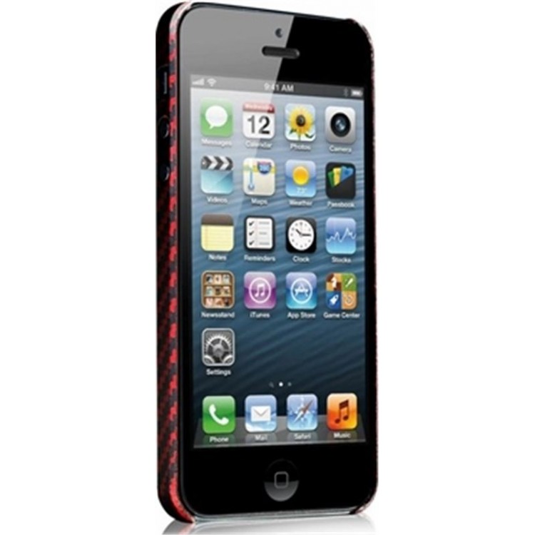 Θήκη Evutec Karbon S για Apple iPhone SE 5s 5 - ΚΟΚΚΙΝΟ 