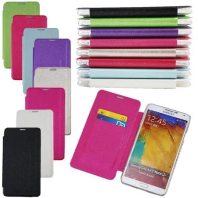 Case FLIP LEATHER WALLET COVER for SAMSUNG GALAXY NOTE 3-N9000 Pink