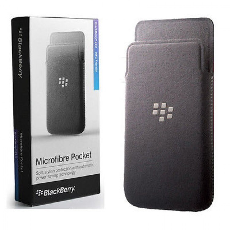 Θήκη Blackberry Z10 MicroFibre Pocket Pouch CC-49282-201 Grey Genuine Official 