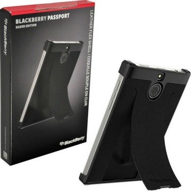 Case Blackberry Leather Flex shell Black for Blackberry Passport SILVER EDITION ACC-62022-001-BB