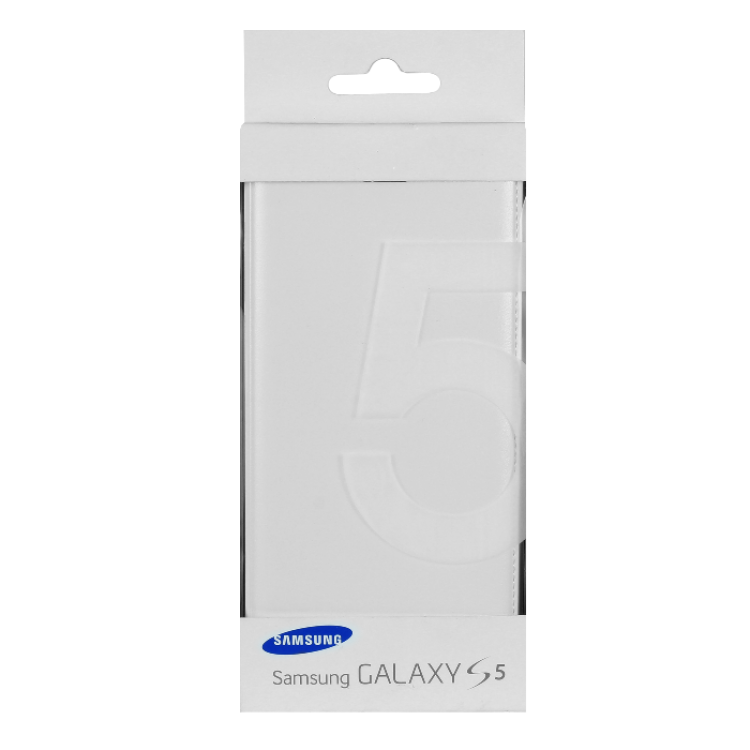 Θήκη Samsung Πορτοφόλι Cover για Galaxy S5 EF-WG900BWEGWW - ΛΕΥΚΟ