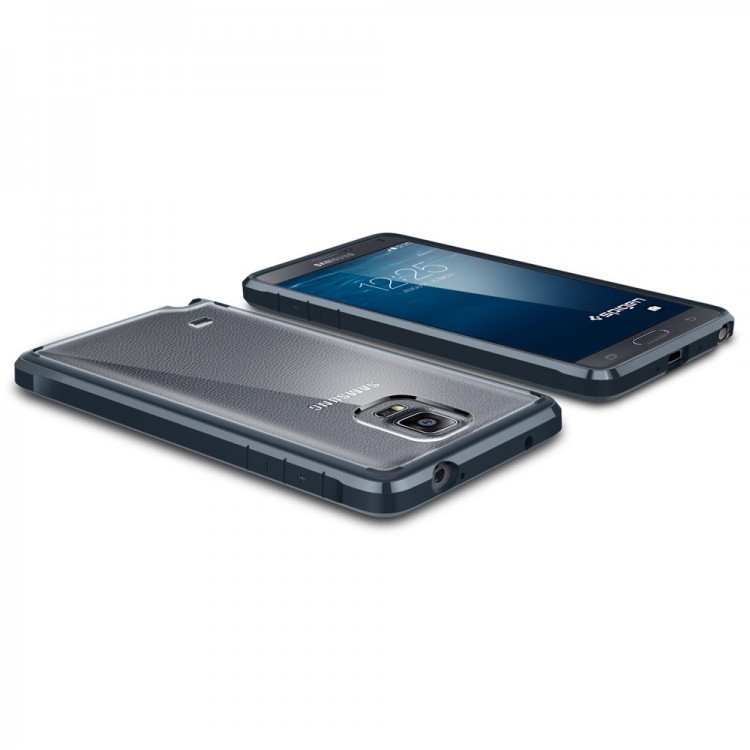 Θήκη Spigen SGP Ultra Hybrid για Galaxy Note 4 - ΜΕΤΑΛΛΙΚΟ ΜΠΛΕ