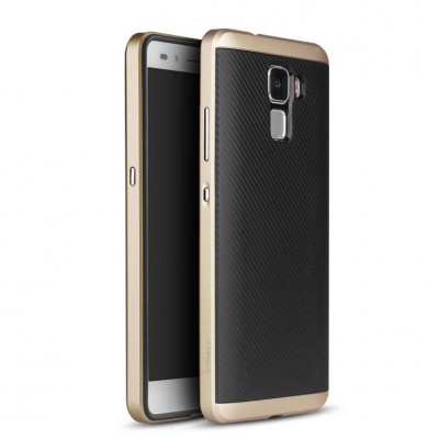 Case IPAKY PREMIUM HYBRID for HUAWEI smartphone HONOR 7 - GOLD