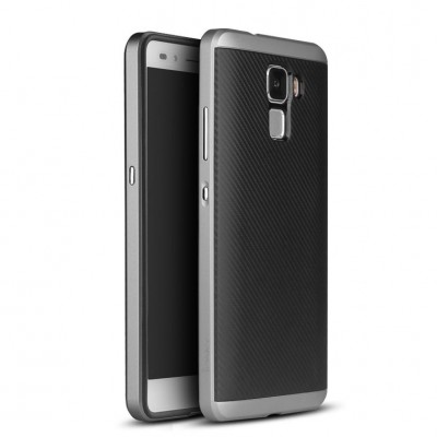 Case IPAKY PREMIUM HYBRID for HUAWEI smartphone HONOR 7 - GREY