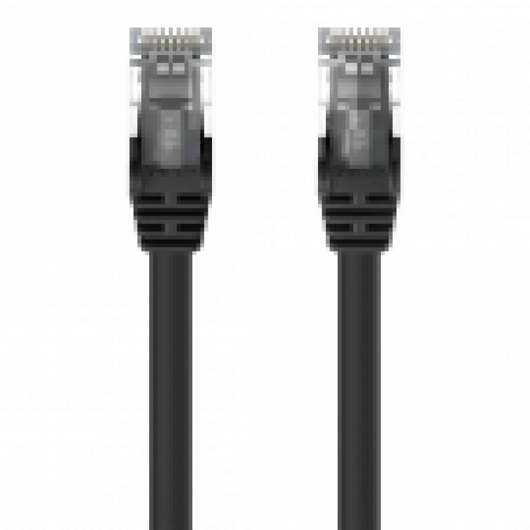 CABLE,CAT5E,STP,RJ45M/M,1M,BLK,PATCH,SNAGLESS