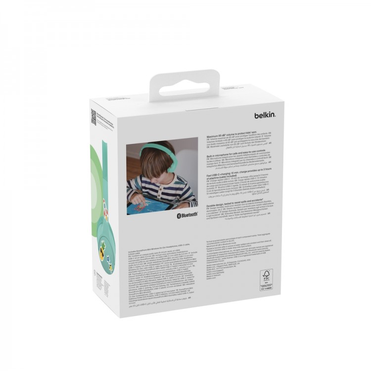 SOUNDFORM KIDS HEADPHONES USB-C, MINT