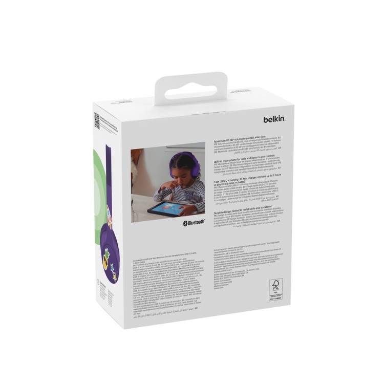 SOUNDFORM KIDS HEADPHONES USB-C, PURPLE