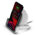 Wireless Charger + Bluetooth Speaker ,WHITE