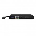 ADAPTER, USB-C TO GBE, HDMI, VGA, USB-A, BLK