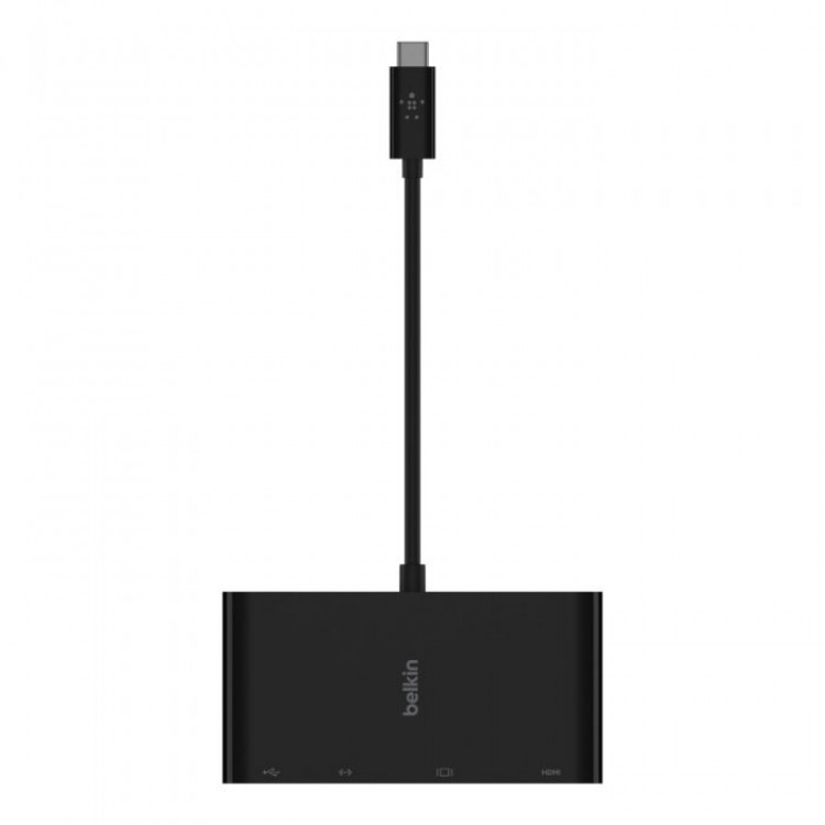 ADAPTER, USB-C TO GBE, HDMI, VGA, USB-A, BLK