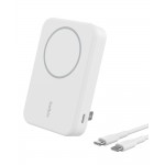 10K Qi2 15W, MAGNETIC WIRELESS POWER BANK + KICK STAND, WHITE