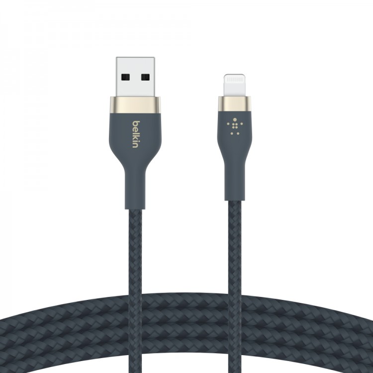 BOOST CHARGE™  USB-A to LTG_silicone, 3M, Black