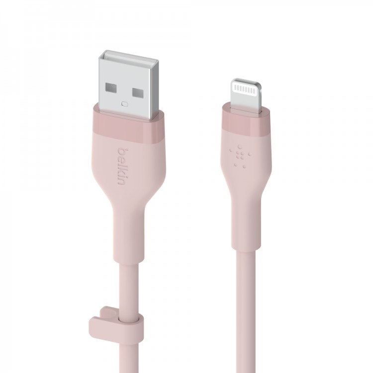 BOOST CHARGE™  USB-A to LTG_silicone, 3M, Pink