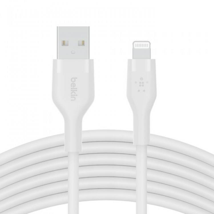 BOOST CHARGE™  USB-A to LTG_silicone, 3M, White