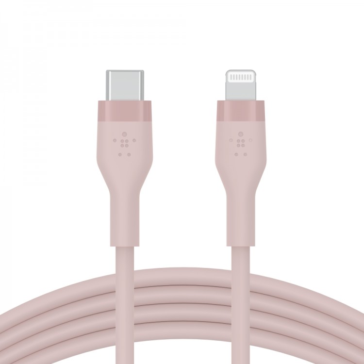 BOOST CHARGE™  USB-C to LTG_silicone, 1M,  Pink
