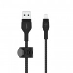 BOOST CHARGE™  USB-A to LTG_Braided silicone, 3M, Black