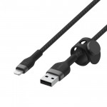 BOOST CHARGE™  USB-A to LTG_Braided silicone, 3M, Black