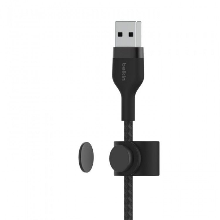 BOOST CHARGE™  USB-A to LTG_Braided silicone, 3M, Black