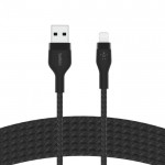 BOOST CHARGE™  USB-A to LTG_Braided silicone, 3M, Black