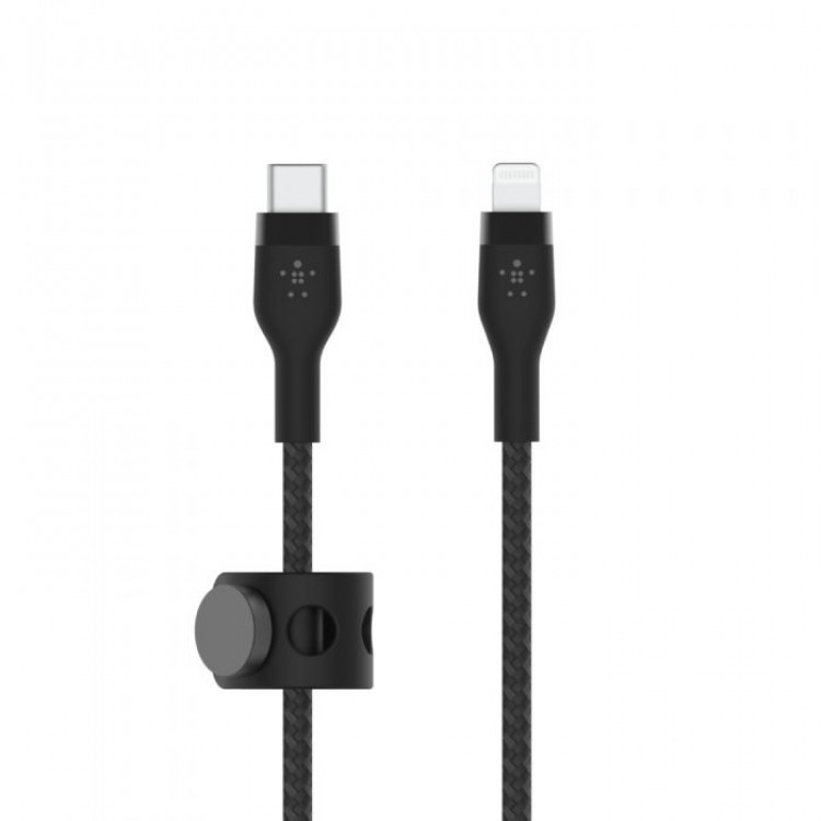 BOOST CHARGE™  USB-C to LTG_Braided silicone, 1M, Black