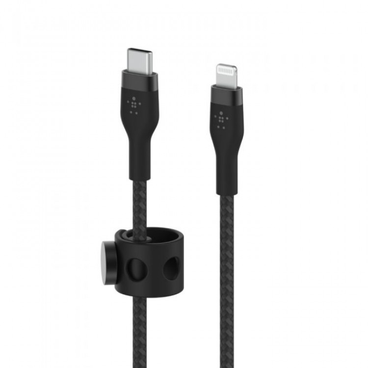 BOOST CHARGE™  USB-C to LTG_Braided silicone, 1M, Black