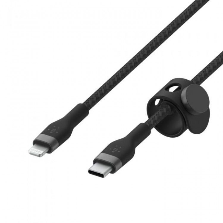 BOOST CHARGE™  USB-C to LTG_Braided silicone, 1M, Black