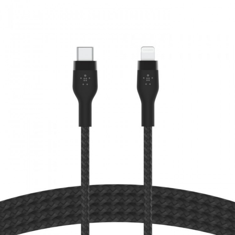 BOOST CHARGE™  USB-C to LTG_Braided silicone, 1M, Black