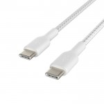 USB-C to USB-C Cable_Braided, 2M, White, 2pack