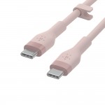 BOOST CHARGE™  USB-C to USB-C 2.0_silicone, 3M, Pink