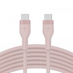 BOOST CHARGE™  USB-C to USB-C 2.0_silicone, 3M, Pink