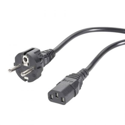 EUROPEAN MAINS LEAD CABLE, IEC F/EURO STYLE M; 1.8M