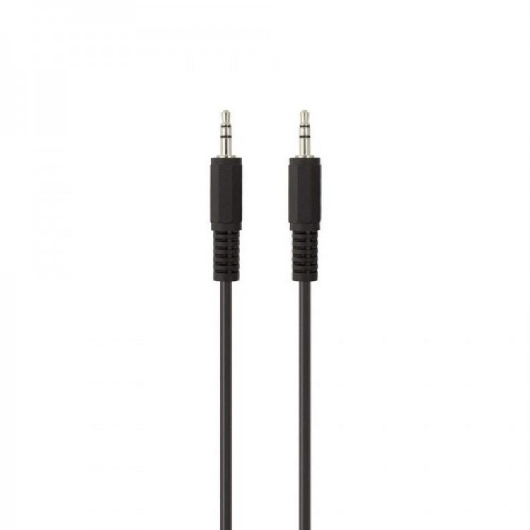 CABLE, AUDIO, 3.5mm, M/M, 1M, PORTABLE, BLACK, NICKEL