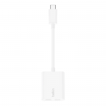Dual USB-C Charge Adapter, White